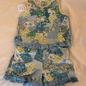 April Cornell toddler girls short set 3/4 NWT